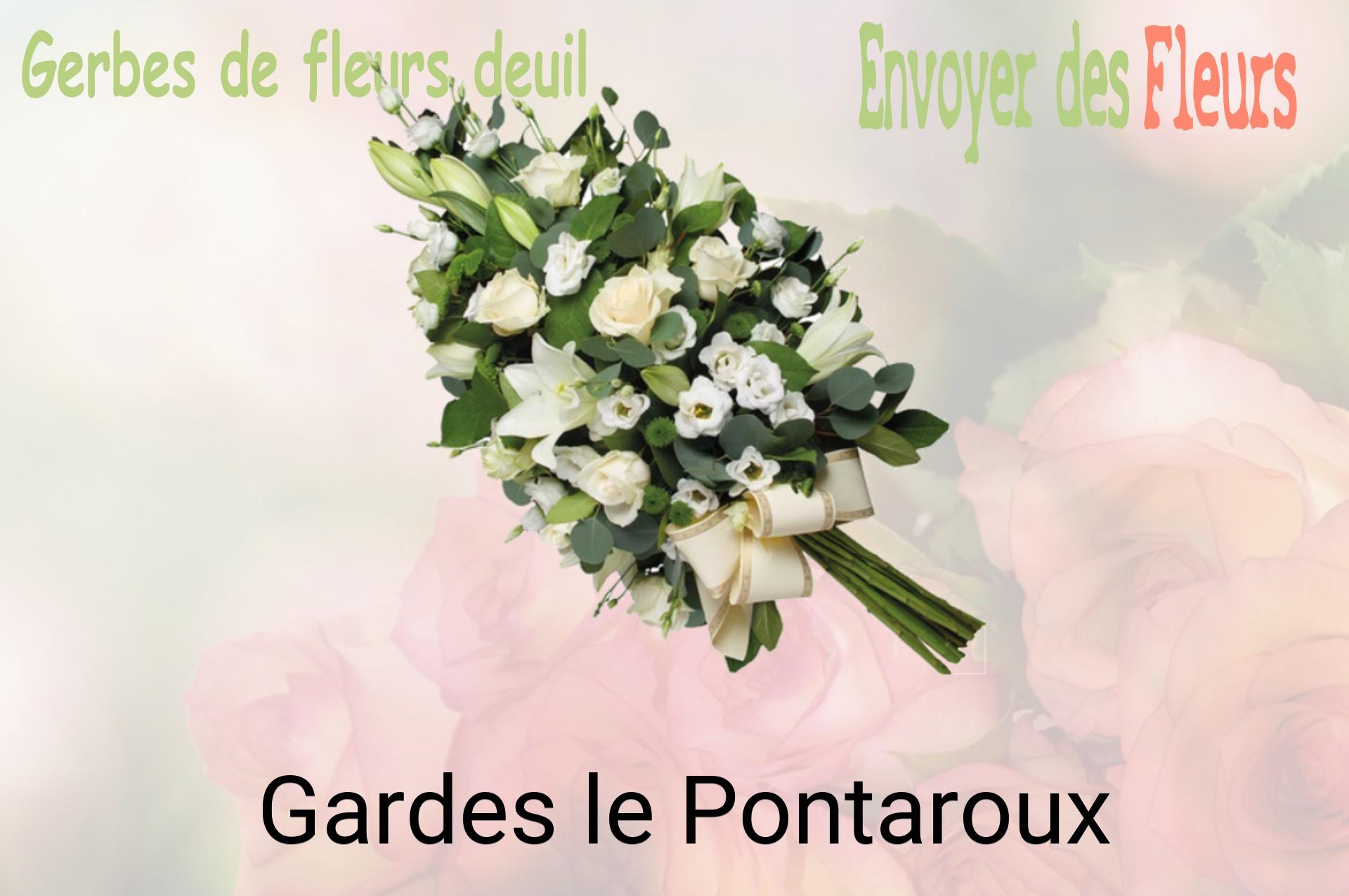 Gerbe de fleurs de deuil livrée à Gardes-le-Pontaroux